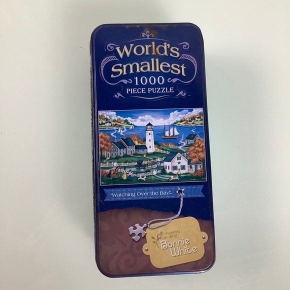 New World’s Smallest 1000 piece puzzle Watching over the bay Sealed - Picture 7 of 7